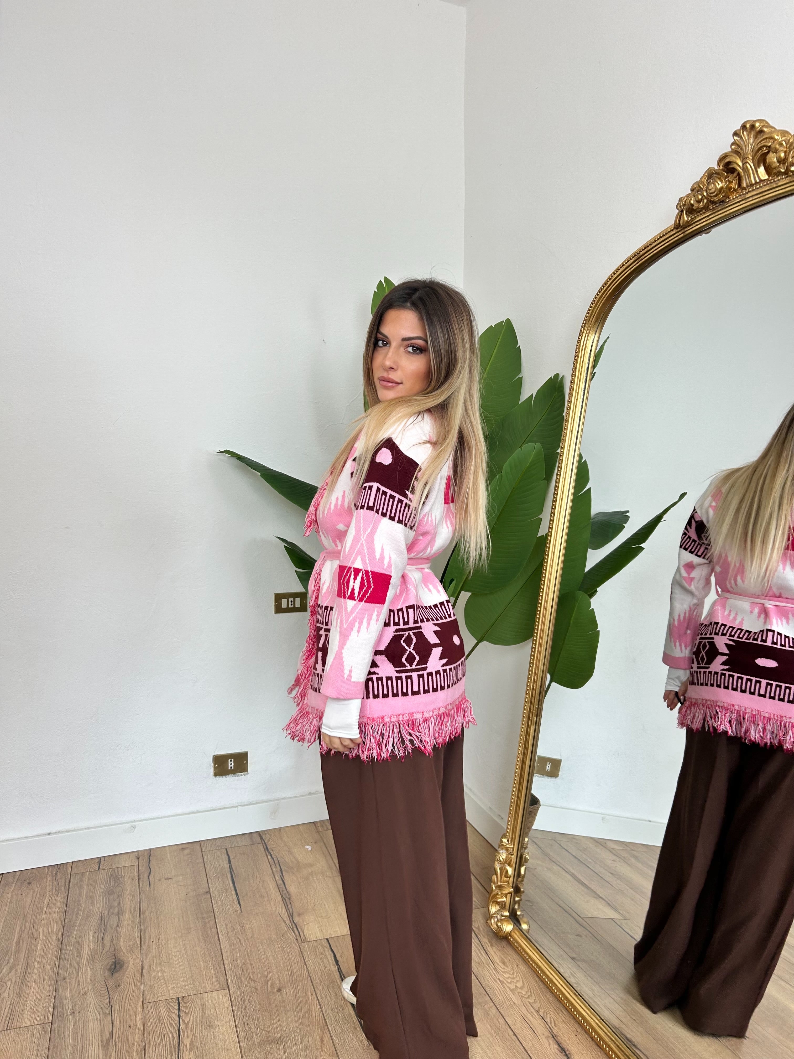 Pre order cardigan Madrid rosa