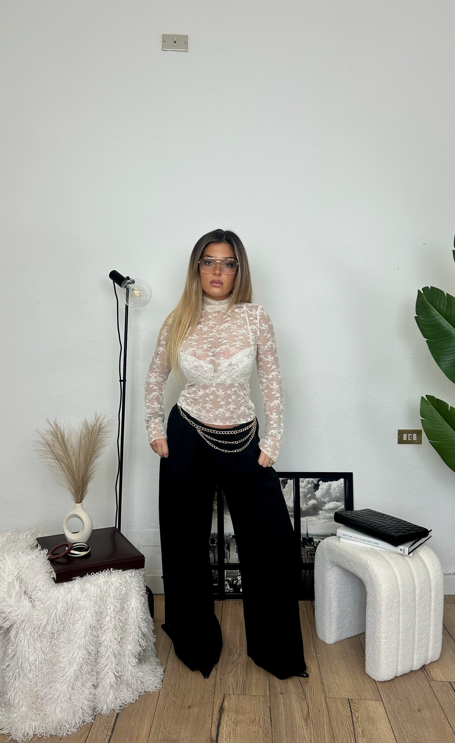 Maglia LACE - bianca