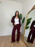 Coordinato Zip bordeaux