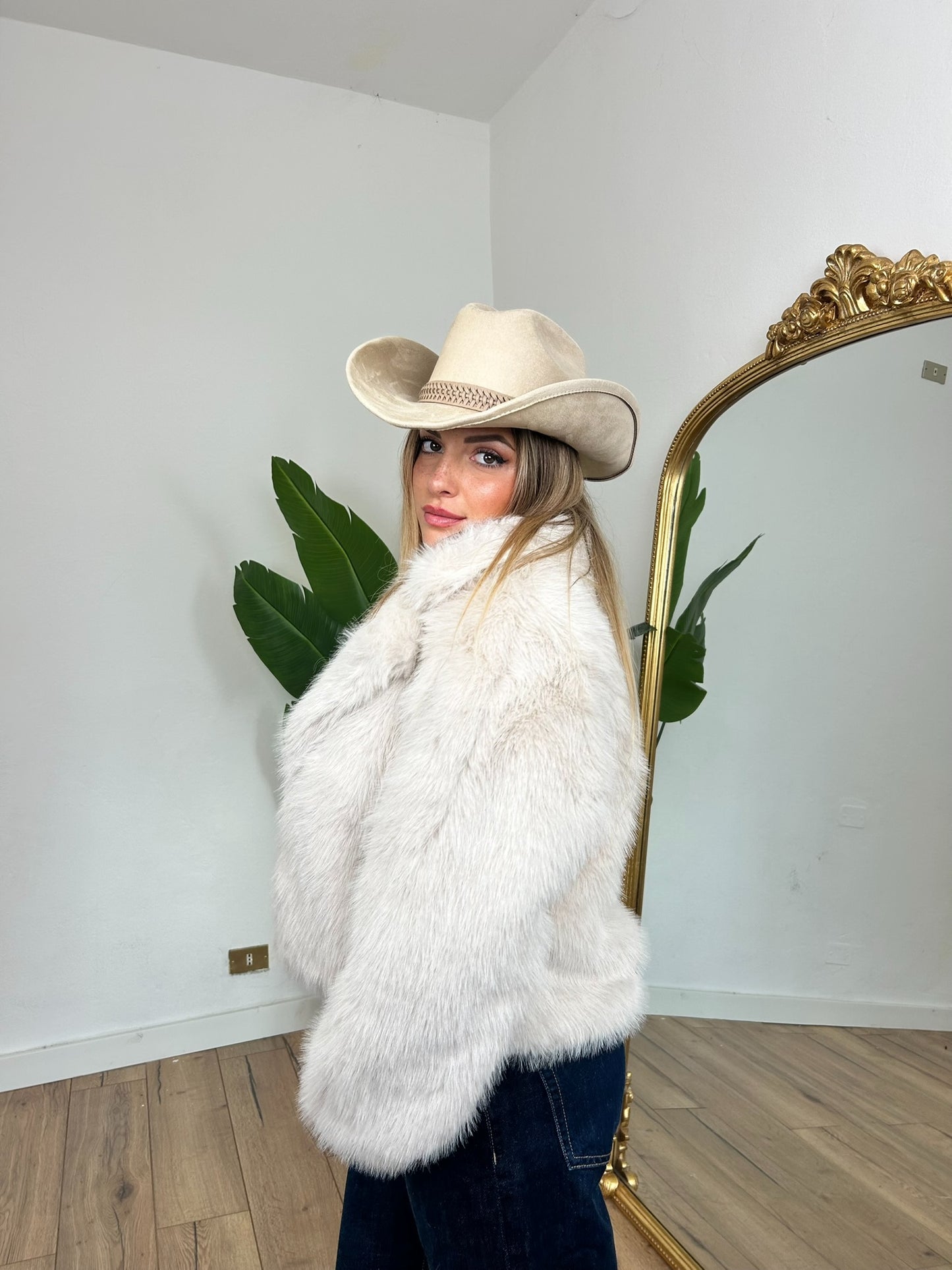 Pelliccia Courmayeur beige