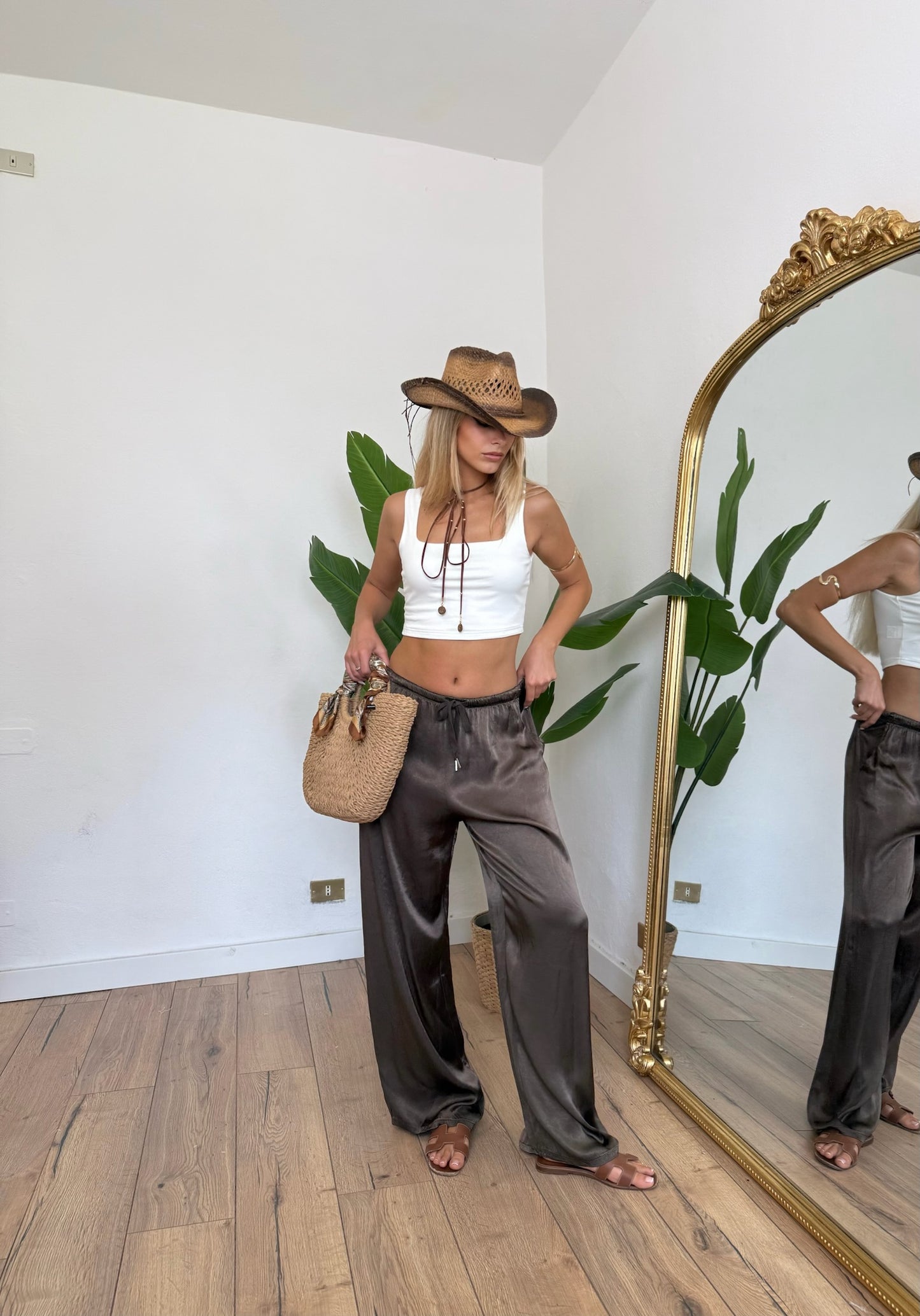Pantalone Raso brown