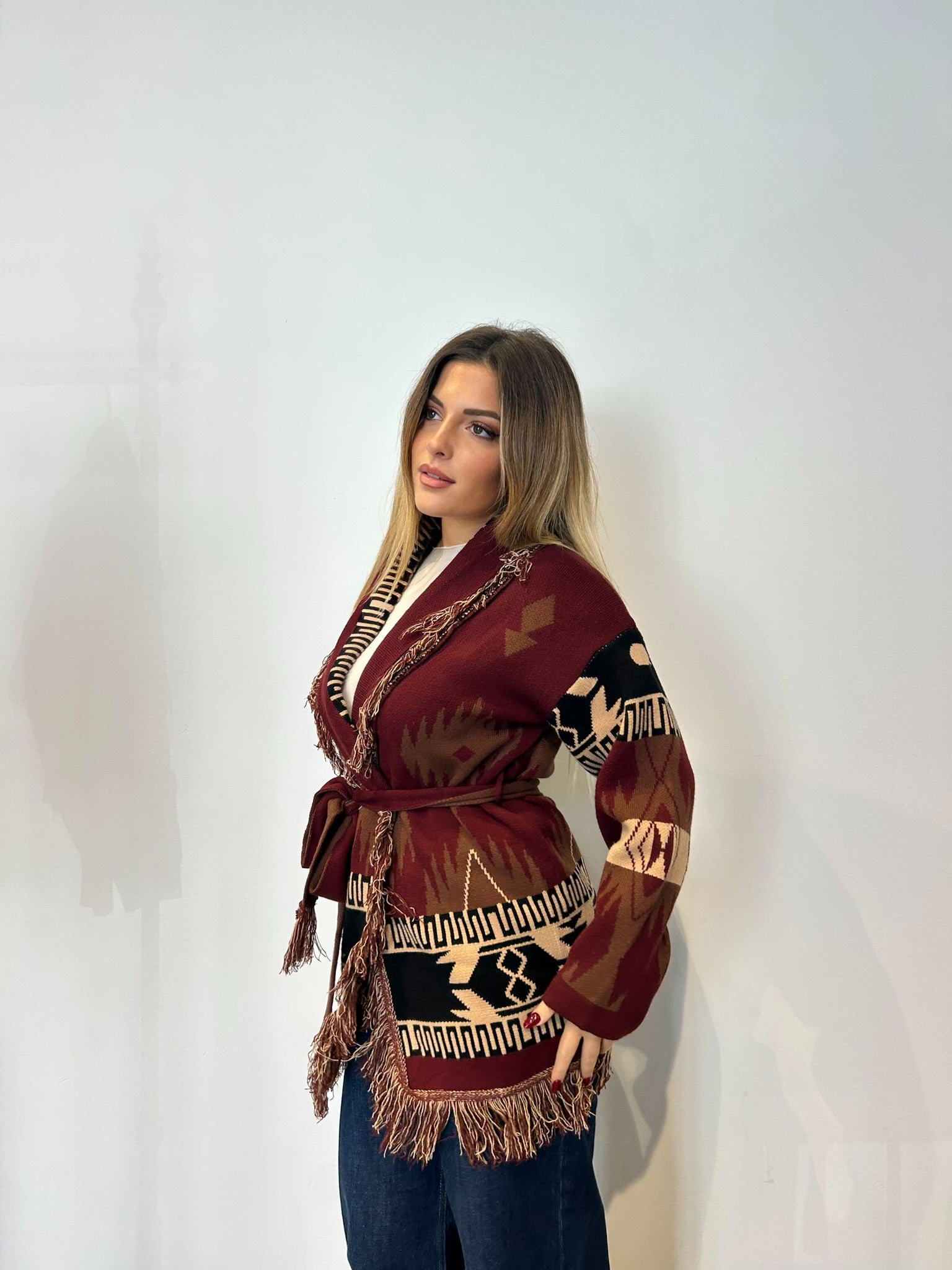 Pre order cardigan Madrid marrone