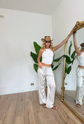 Pantalone Raso beige