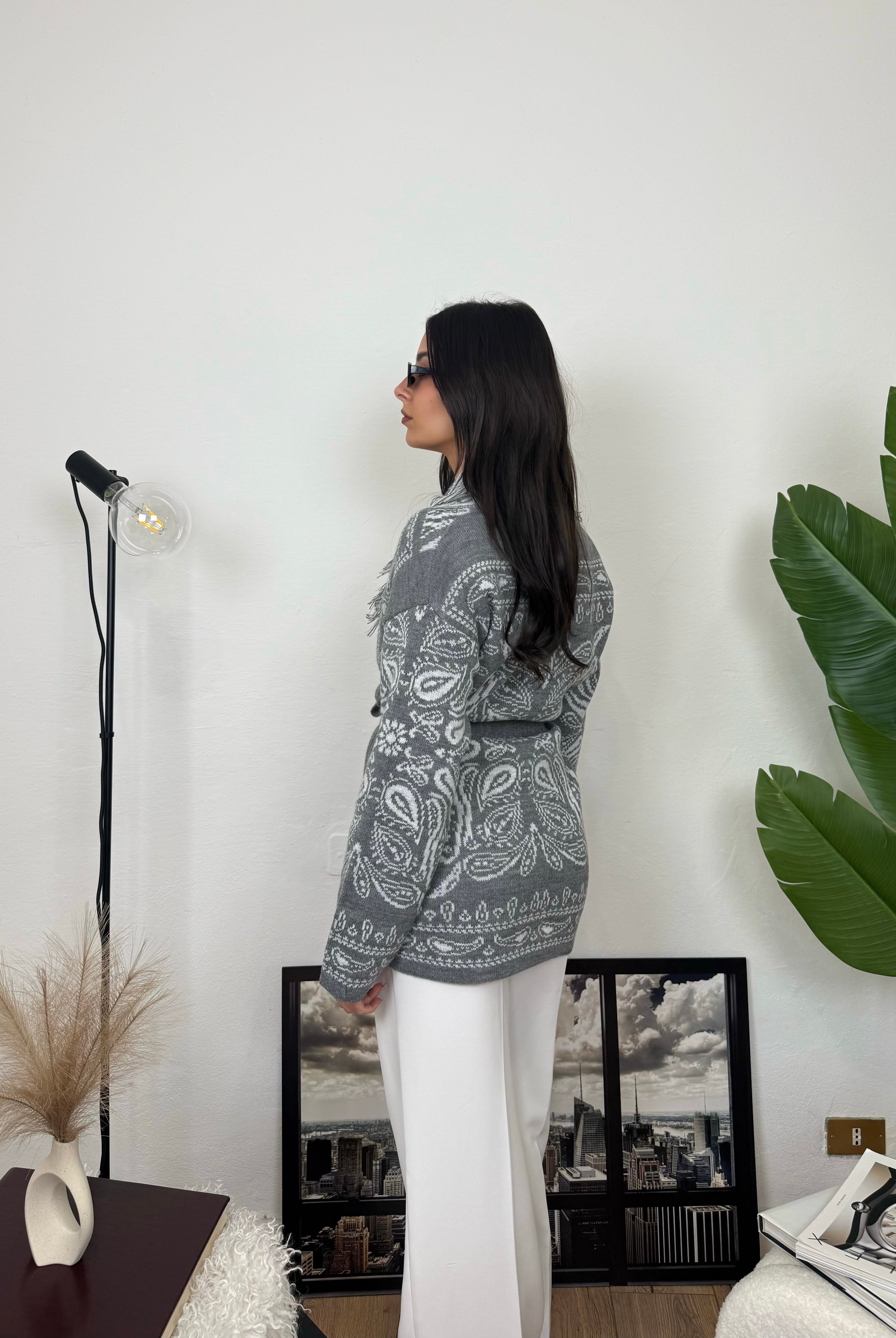 Cardigan MEXICO - grigio