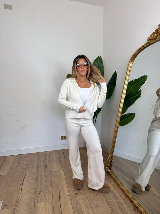 Coordinato Zip panna