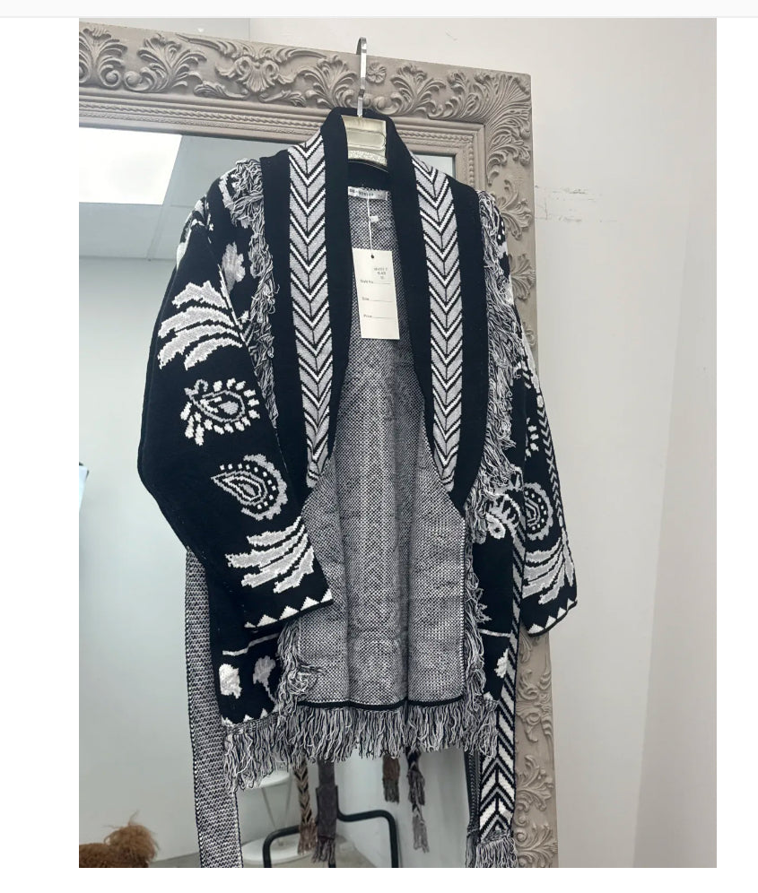 Pre order cardigan Cervinia nero