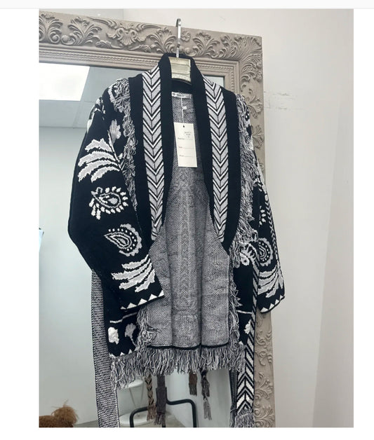 Pre order cardigan Cervinia nero