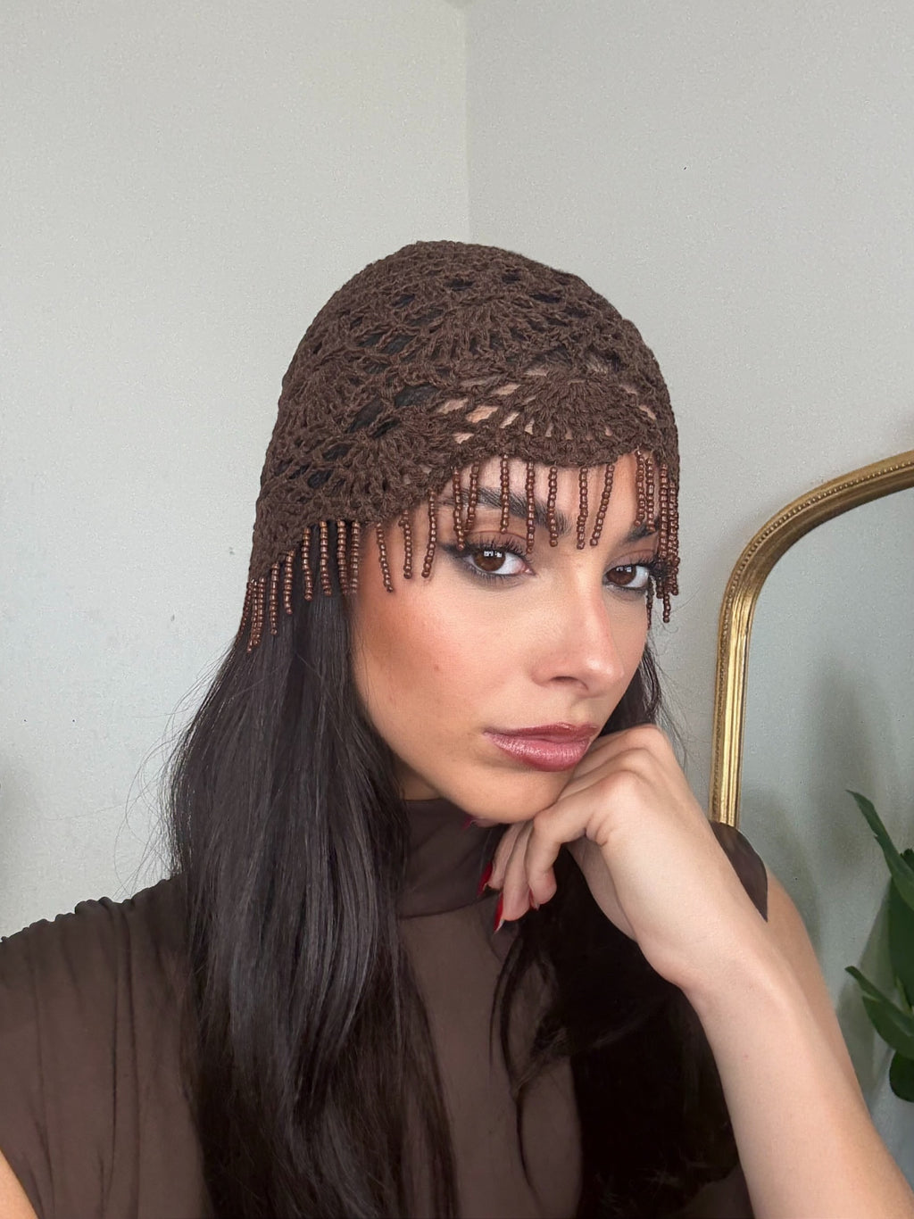 Cuffietta MARBELLA - marrone