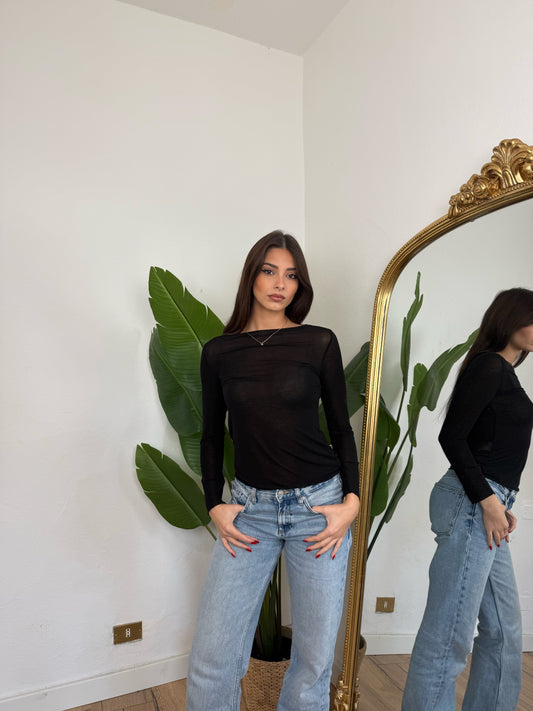 Maglia cashmere nera