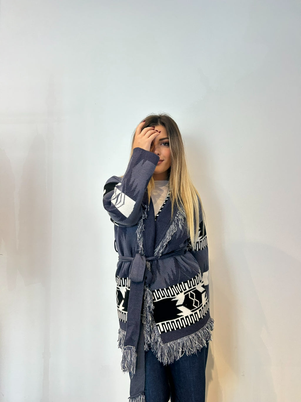 Pre order cardigan Madrid blu