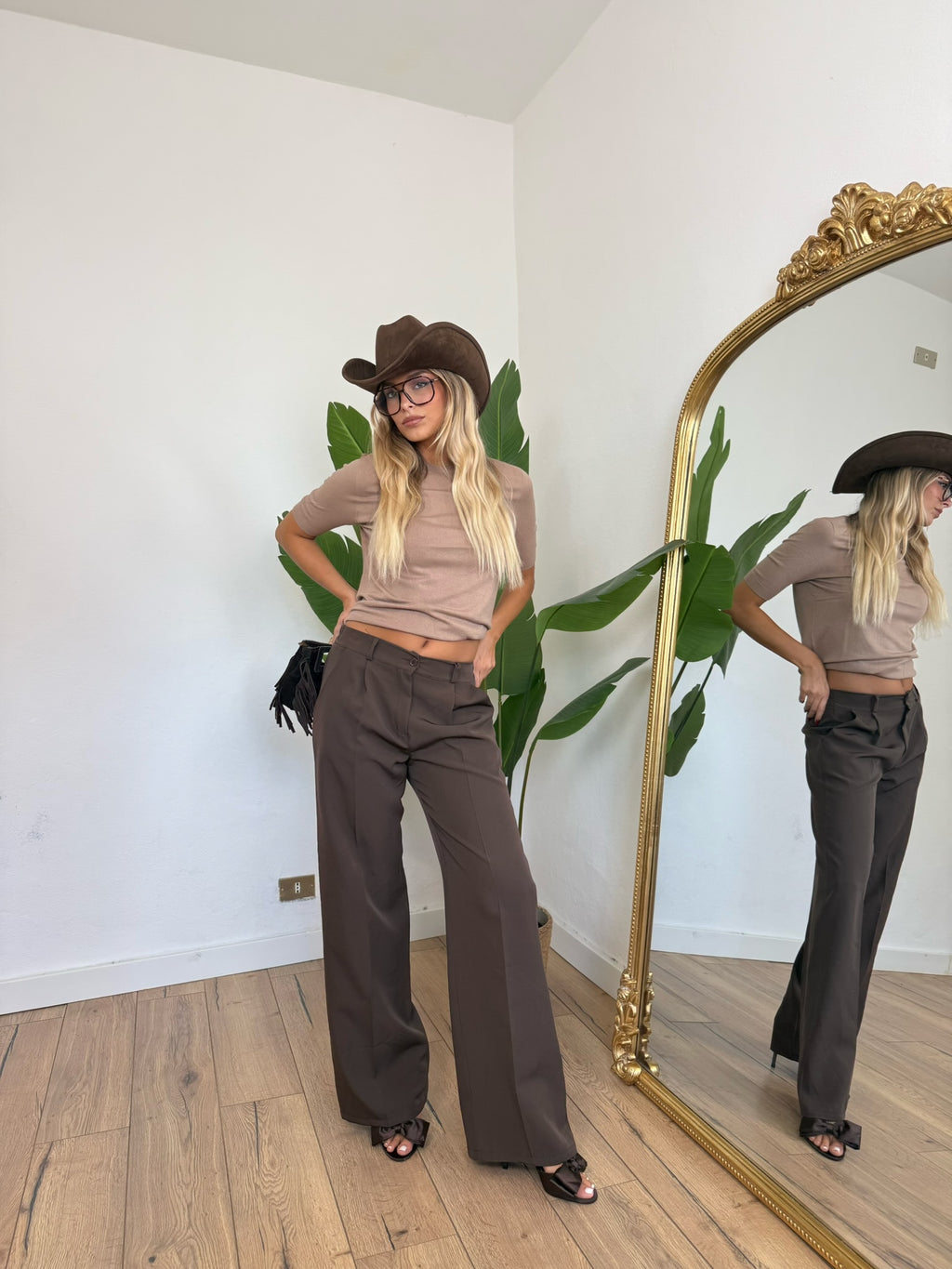 Pantalone Downtown Marrone