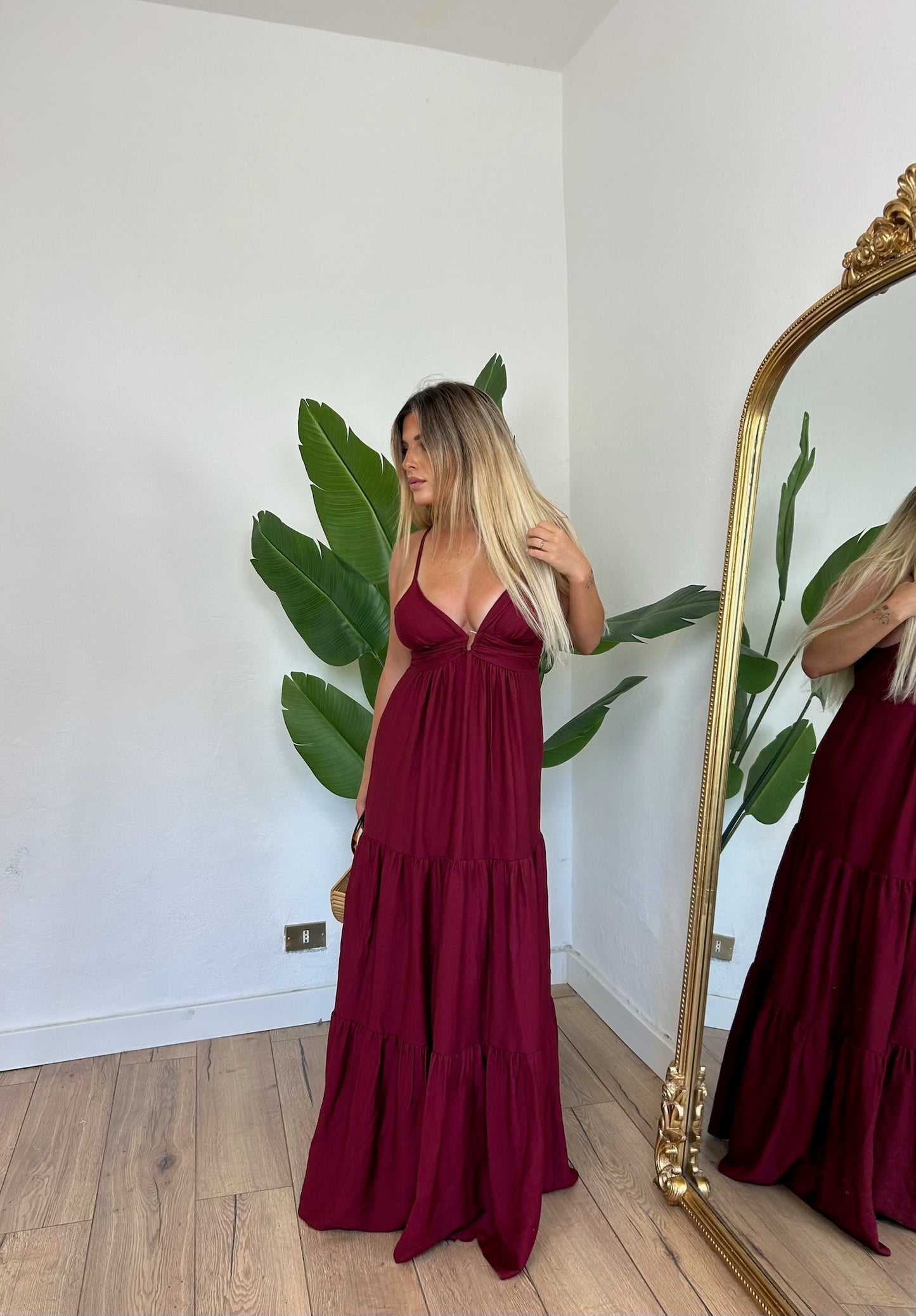 Abito Brisa bordeaux