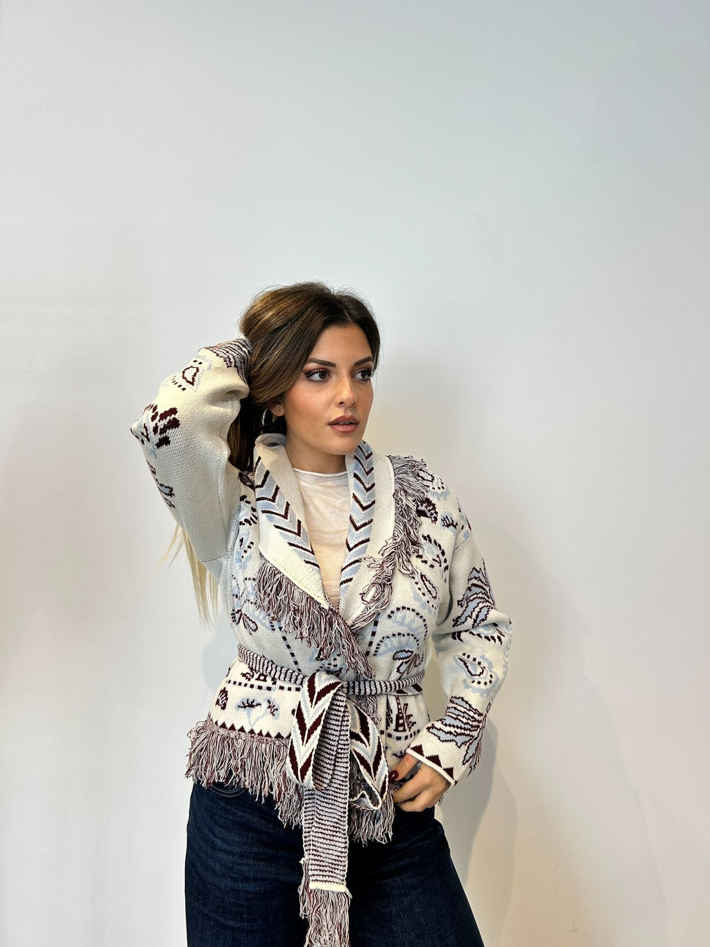 Pre order cardigan Cervinia corto panna