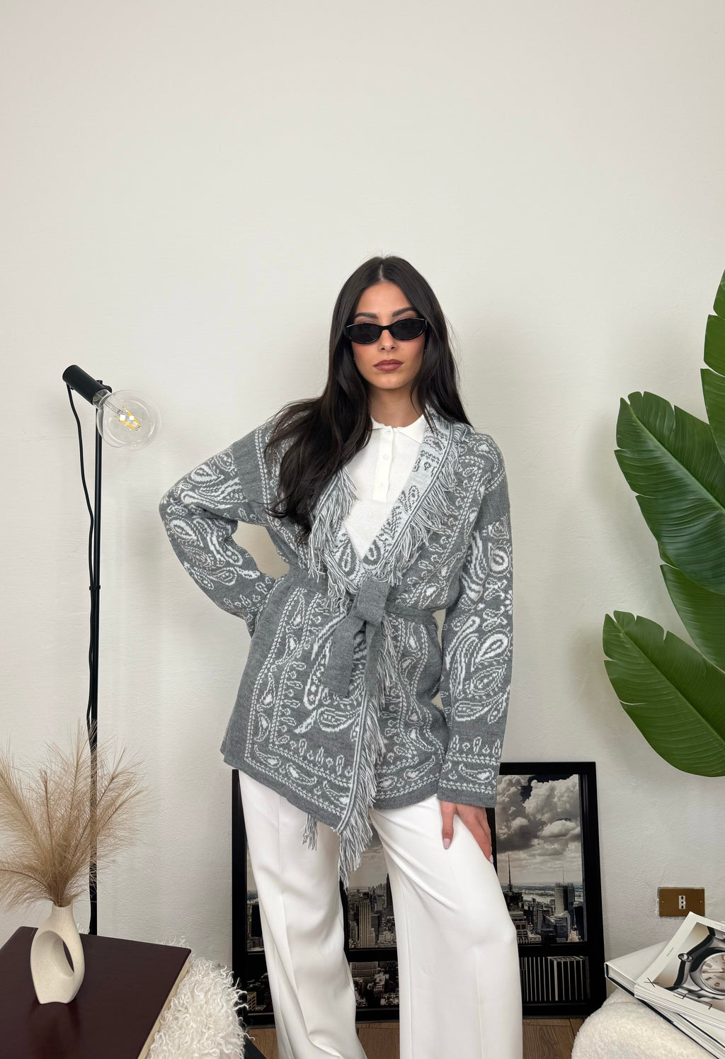 Cardigan MEXICO - grigio
