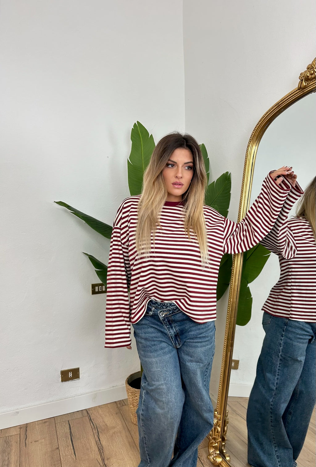 Maglia Kiki bordeaux