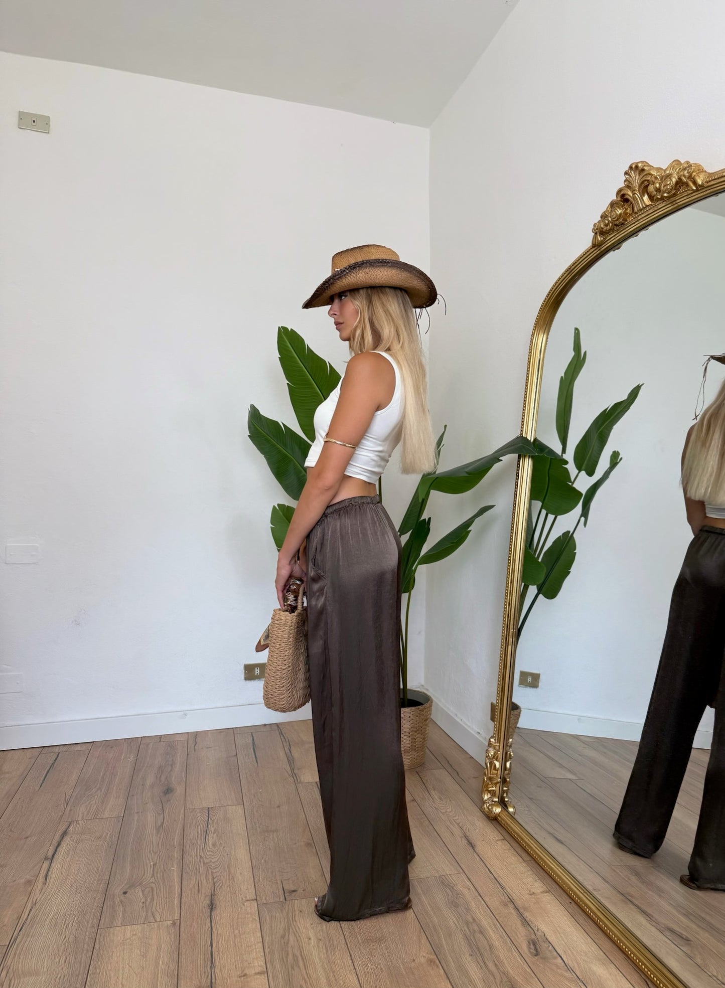 Pantalone Raso brown