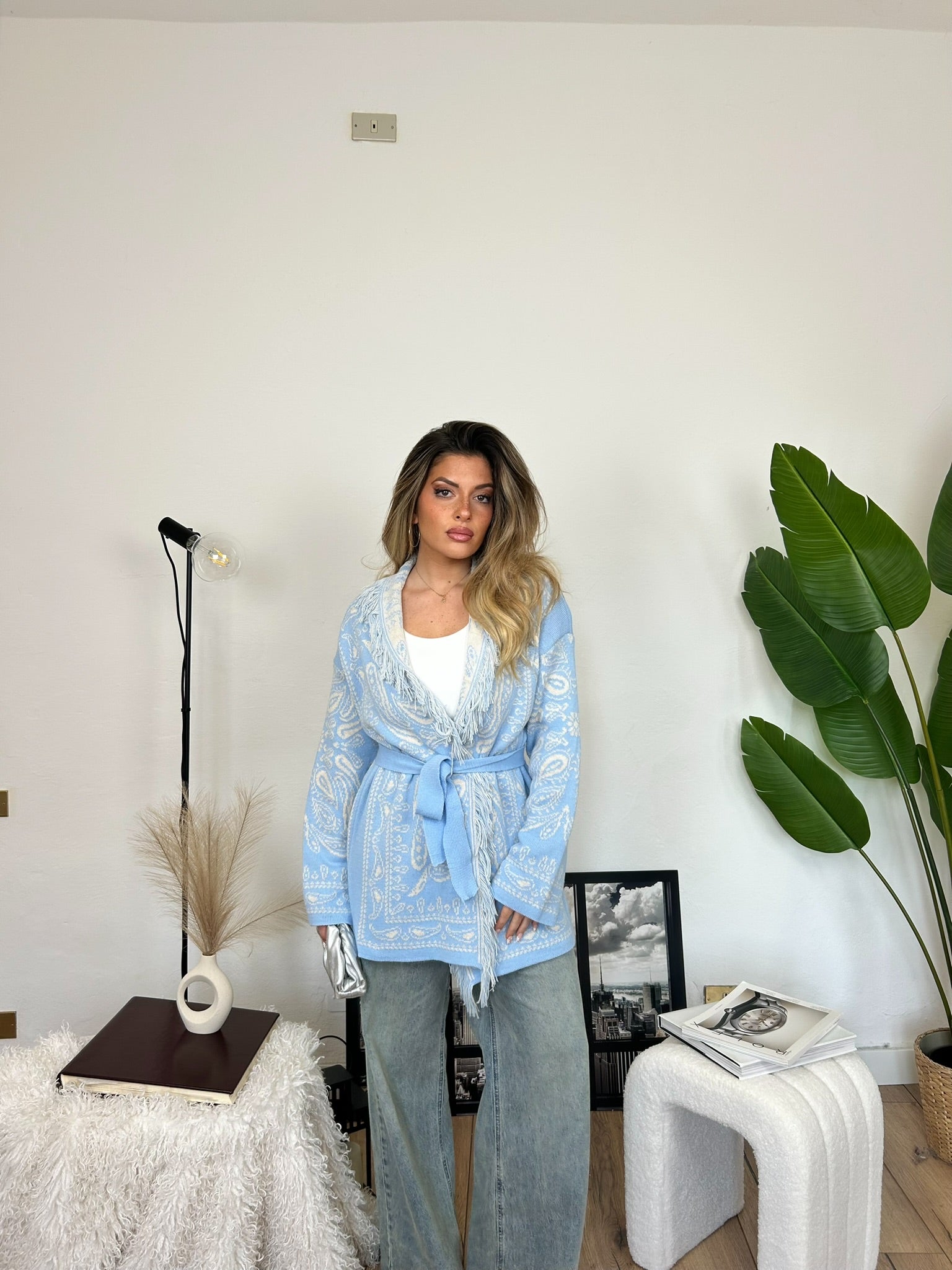 Cardigan MEXICO - Celeste