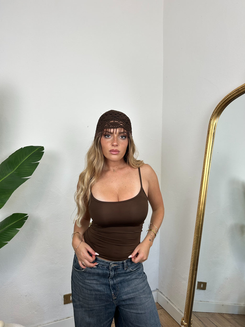 Canotta SHAPING - marrone