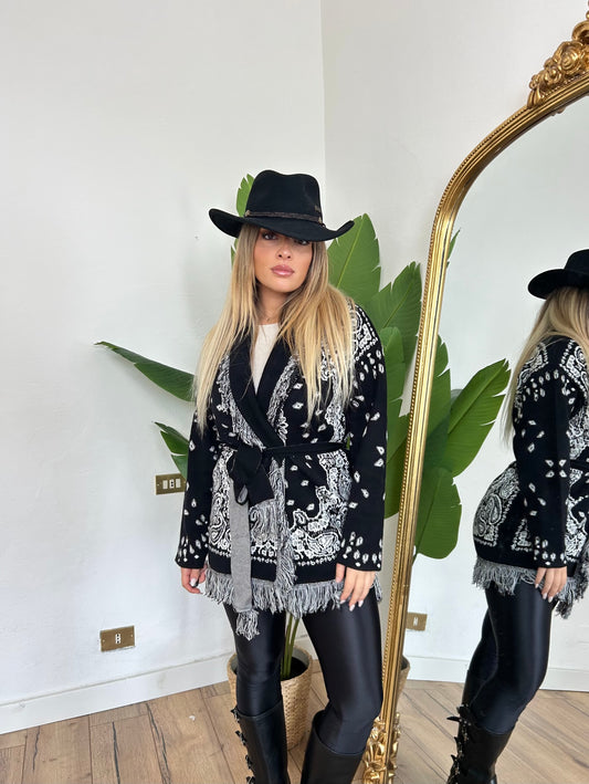 Pre order Cardigan St.Moritz nero