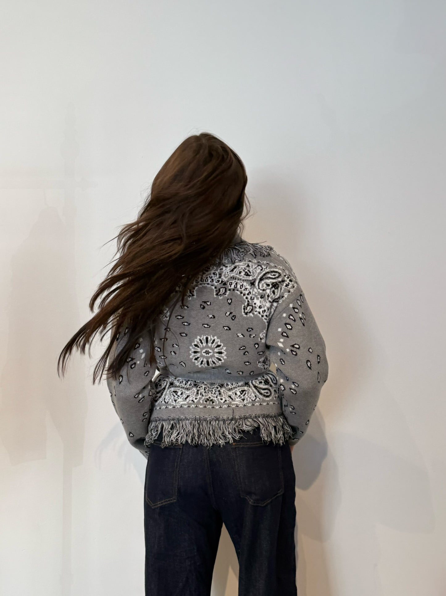 Pre order Cardigan St.moritz corto grigio