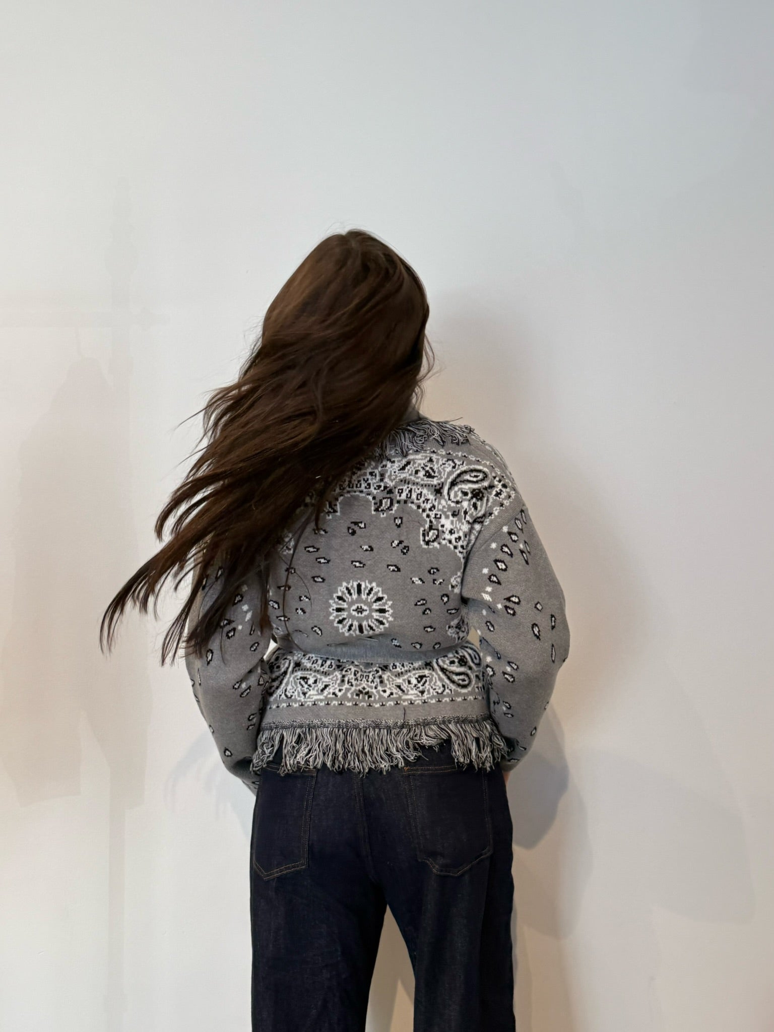 Pre order Cardigan St.moritz corto grigio