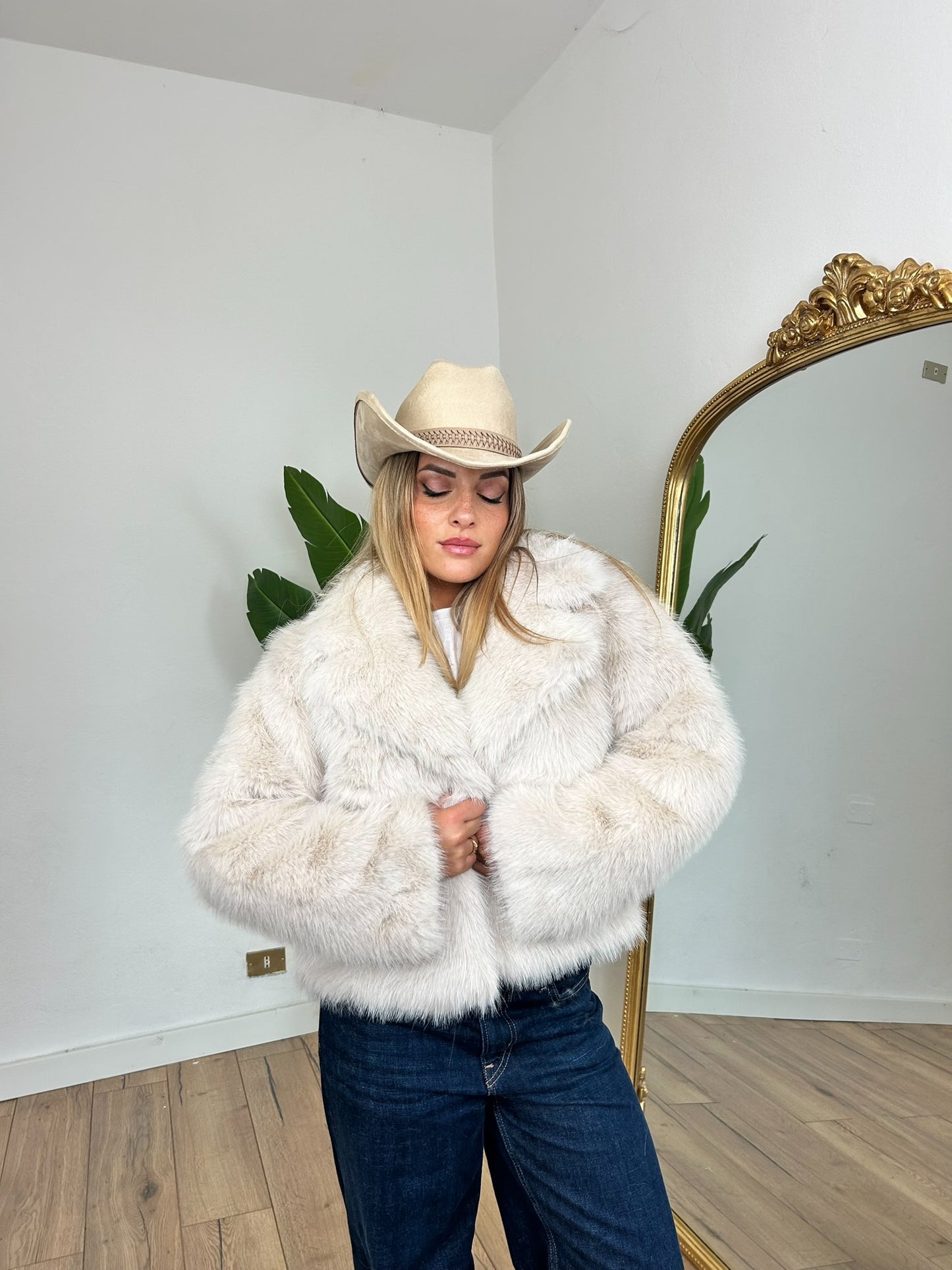 Pelliccia Courmayeur beige
