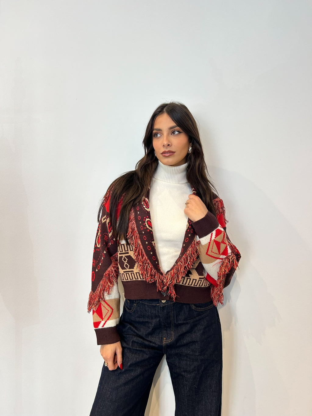 Pre order cardigan Tokyo corto rosso